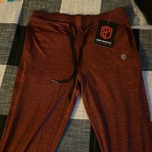 NWT BORN PRIMITIVE STRETCH WORKOUT LEGGINGS HIGH WAIST 7/8 BODYCON JOGGERS XS